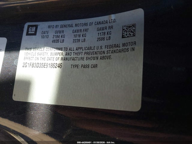 Chevrolet Camaro 1lt 2014 2G1FB3D35E9186246 Image 9