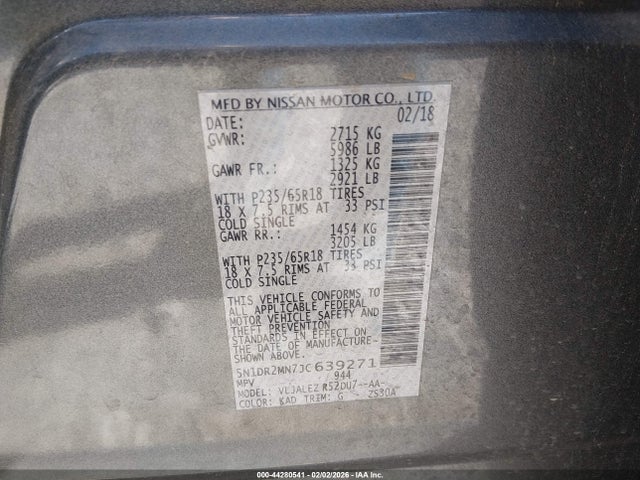 2018 NISSAN PATHFINDER 5N1DR2MN7JC639271 Photo 8