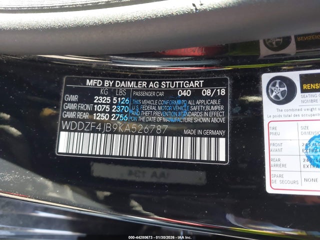 Mercedes-Benz E 300 2019 WDDZF4JB9KA526787 Image 9