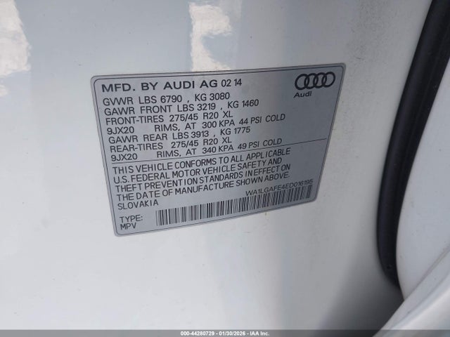 2014 AUDI Q7 WA1LGAFE4ED016195 Photo 8