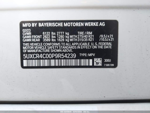 2023 BMW X5 5UXCR4C00P9R54239 Photo 8