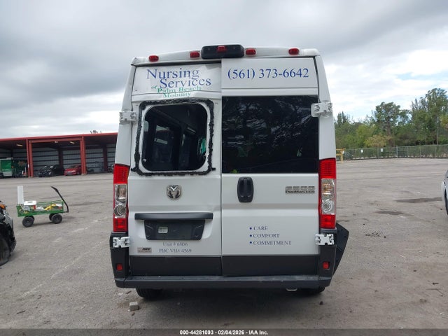 Aukcja sprzedaży 2023 Ram Promaster 2500 Window Van High Roof 159 Wb, vin: 3C6LRVPG3PE589427, numer aukcji: 44281093