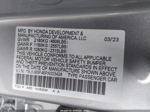 2023 ACURA TLX 19UUB5F46PA003428 Photo 8
