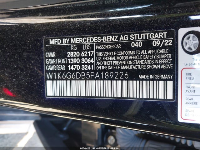 2023 MERCEDES-BENZ S 500 W1K6G6DB5PA189226 Photo 8