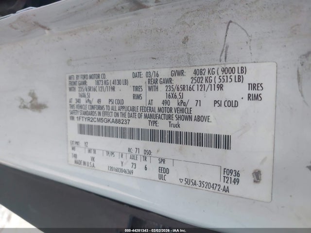 2016 FORD TRANSIT-250 1FTYR2CM5GKA88237 Photo 8
