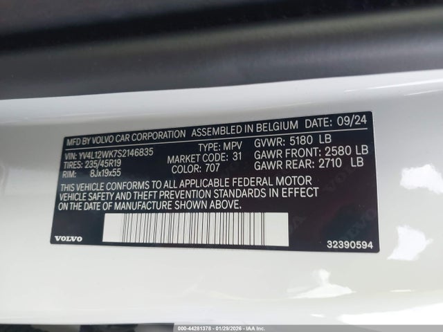 2025 VOLVO V60 CROSS COUNTRY YV4L12WK7S2146835 Photo 8
