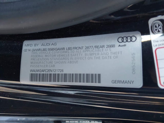 2014 AUDI S7 WAUW2AFC2EN121728 Photo 8