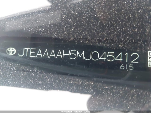 Продажа на аукционе авто 2021 Toyota Venza Le, vin: JTEAAAAH5MJ045412, номер лота: 44281594