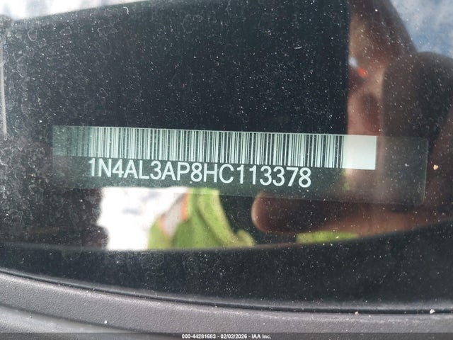 1N4AL3AP8HC113378 Nissan Altima 2.5 Sr