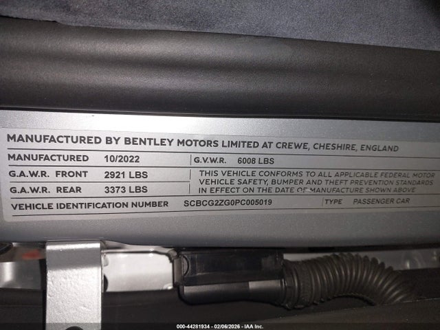 2023 BENTLEY CONTINENTAL GT SCBCG2ZG0PC005019 Photo 8