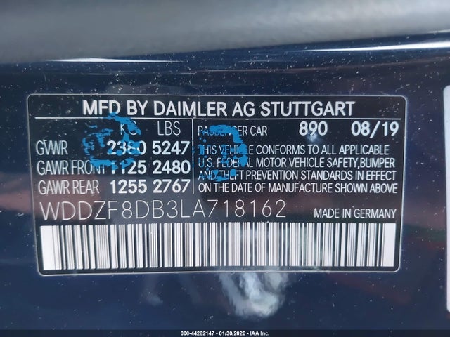 Mercedes-Benz E 350 2020 WDDZF8DB3LA718162 Image 9