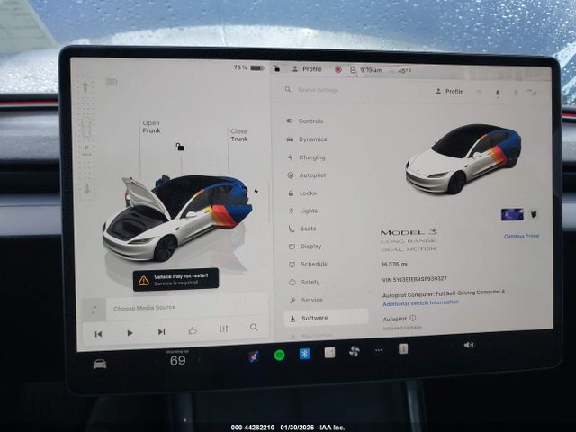 5YJ3E1EB9SF939327 Tesla Model 3 Long Range All-wheel Drive
