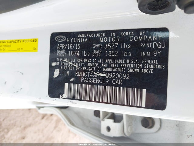 Hyundai ACCENT GLS 2015 KMHCT4AE1FU920092 Image 9