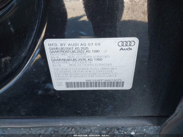 2010 AUDI Q5 WA1LKAFP1AA014075 Photo 8
