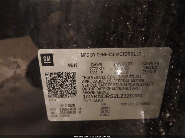 2020 CADILLAC XT5 1GYKNDRS2LZ120303 Photo 8