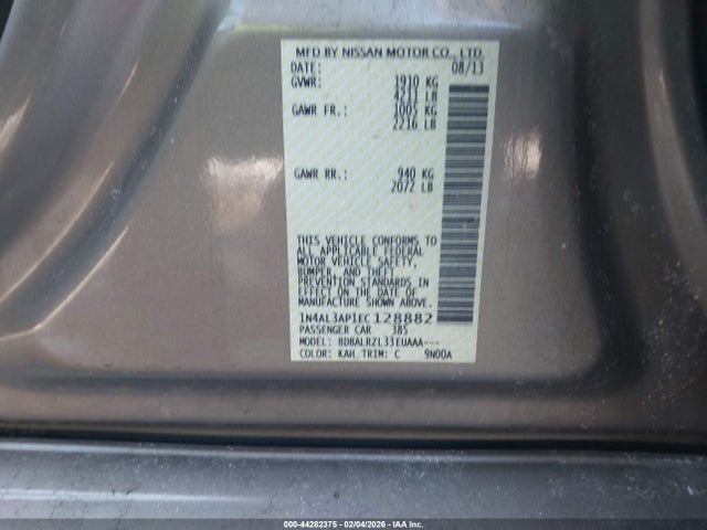 1N4AL3AP1EC128882 Nissan Altima 2.5 S