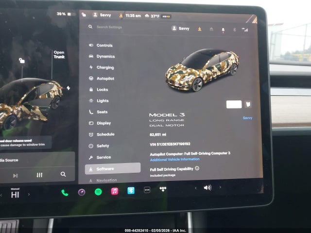2019 TESLA MODEL 3 5YJ3E1EB3KF199192 Photo 6