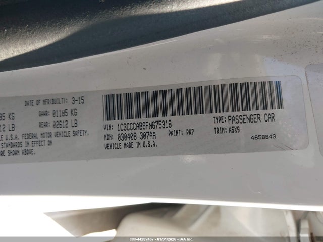 1C3CCCAB9FN675318 Chrysler 200 Limited