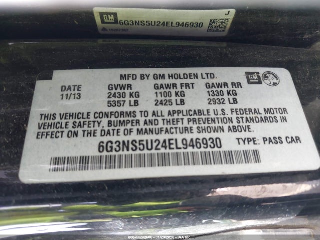 6G3NS5U24EL946930 Chevrolet Caprice Police