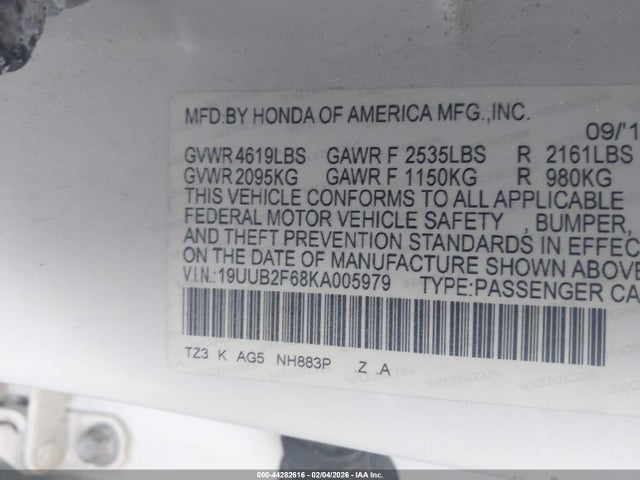 2019 ACURA TLX 19UUB2F68KA005979 Photo 8