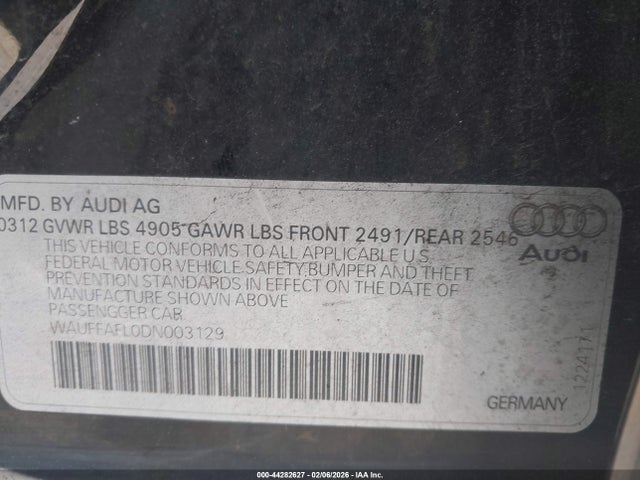 2013 AUDI A4 WAUFFAFL0DN003129 Photo 8