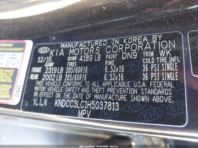KIA NIRO EX 2017 KNDCC3LC1H5037813 Image 9