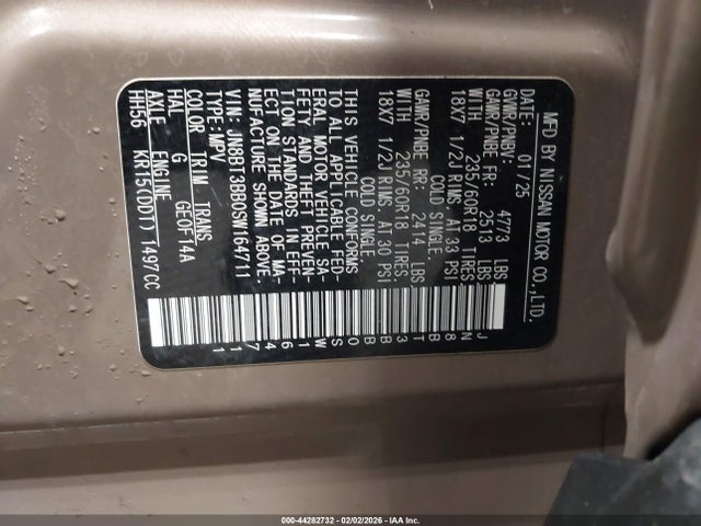 JN8BT3BB0SW164711 Nissan Rogue Sv Intelligent Awd