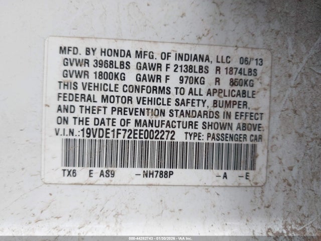 2014 ACURA ILX 19VDE1F72EE002272 Photo 8
