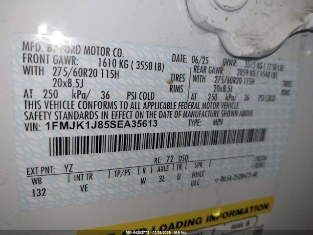 1FMJK1J85SEA35613 Ford Expedition Active Max