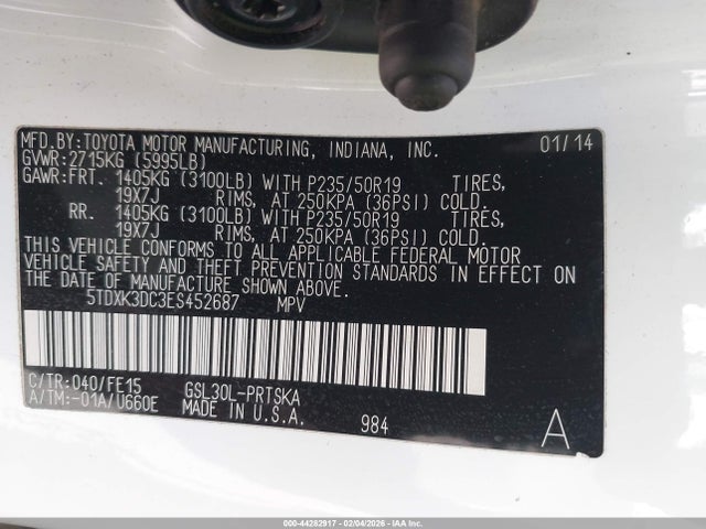 Toyota Sienna Se 8 Passenger 2014 5TDXK3DC3ES452687 Image 9