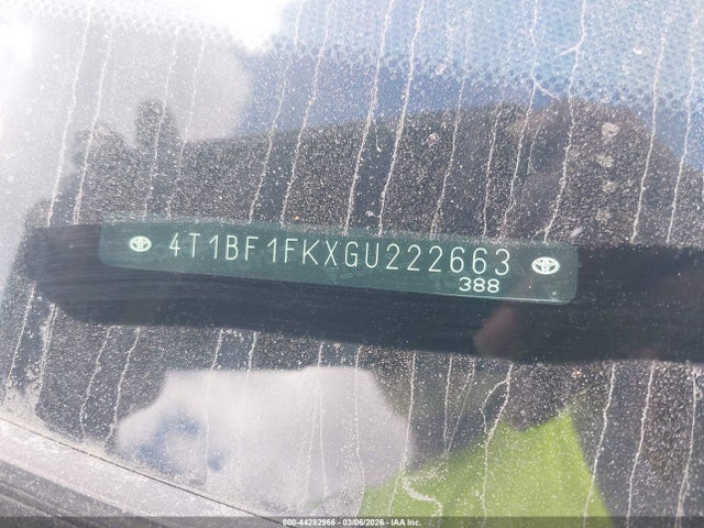 Aukcja sprzedaży 2016 Toyota Camry Se, vin: 4T1BF1FKXGU222663, numer aukcji: 44282966
