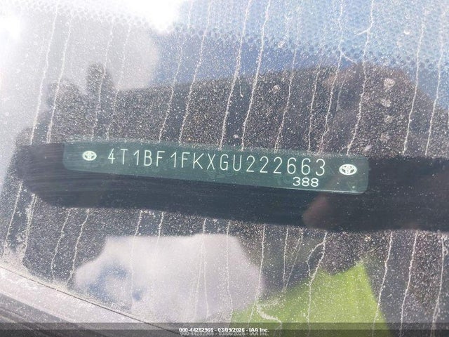 Aukcja sprzedaży 2016 Toyota Camry Se, vin: 4T1BF1FKXGU222663, numer aukcji: 44282966