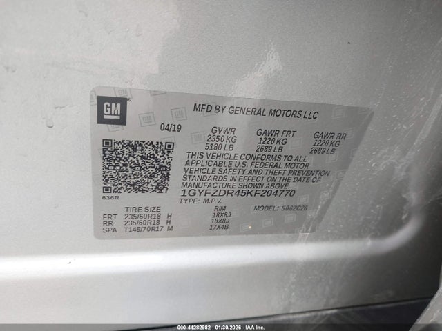 2019 CADILLAC XT4 1GYFZDR45KF204770 Photo 8