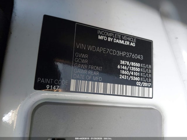 2017 MERCEDES-BENZ SPRINTER 2500 WDAPE7CD3HP376043 Photo 8