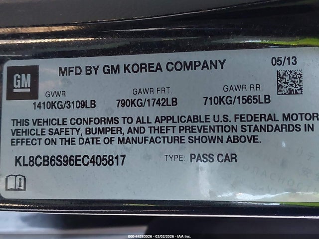 Chevrolet Spark Ls Auto 2014 KL8CB6S96EC405817 Image 9