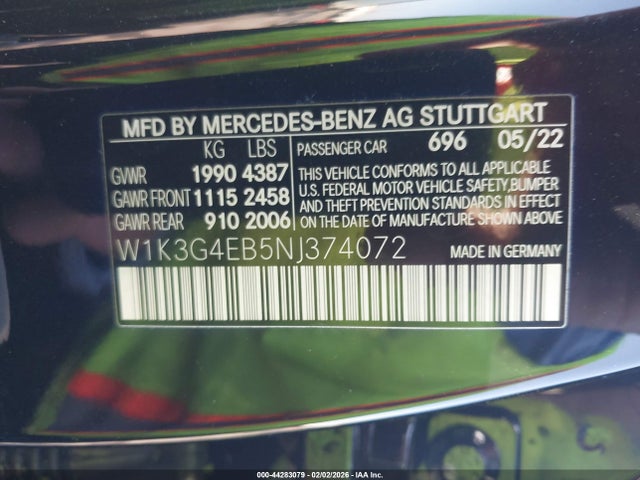 Mercedes-Benz A 220 2022 W1K3G4EB5NJ374072 Image 9