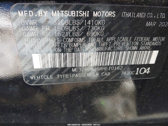 2024 MITSUBISHI MIRAGE G4 ML32FUFJ6RHF10162 Photo 8