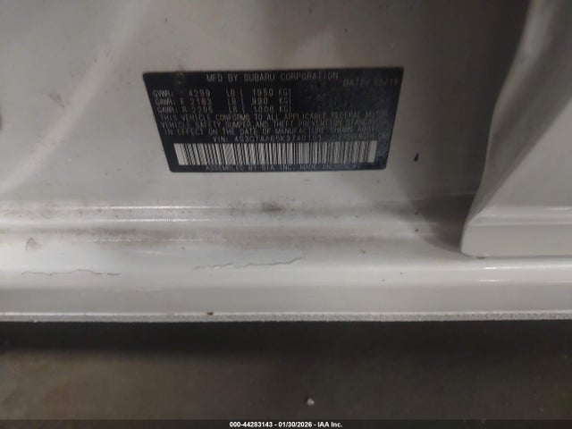 Subaru Impreza 2.0i 2019 4S3GTAA65K3740191 Image 9