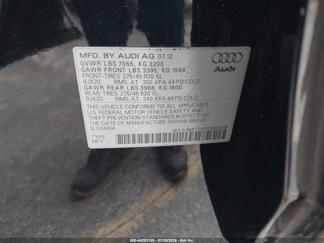 2013 AUDI Q7 WA1LMAFE8DD003019 Photo 8