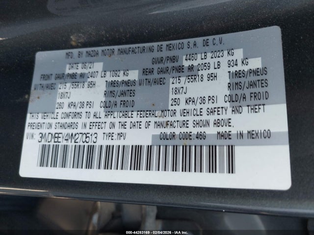 3MVDMBEY4MM270513 Mazda Cx-30 2.5 Turbo Premium Plus