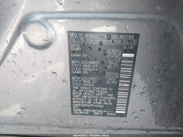 Nissan ROGUE SV 2018 KNMAT2MT0JP549749 Image 9