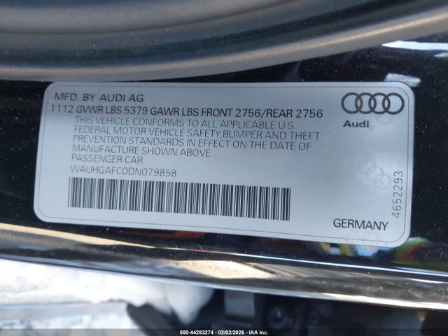 Aukcja sprzedaży 2013 Audi A6 3.0t Premium, vin: WAUHGAFC0DN079858, numer aukcji: 44283274