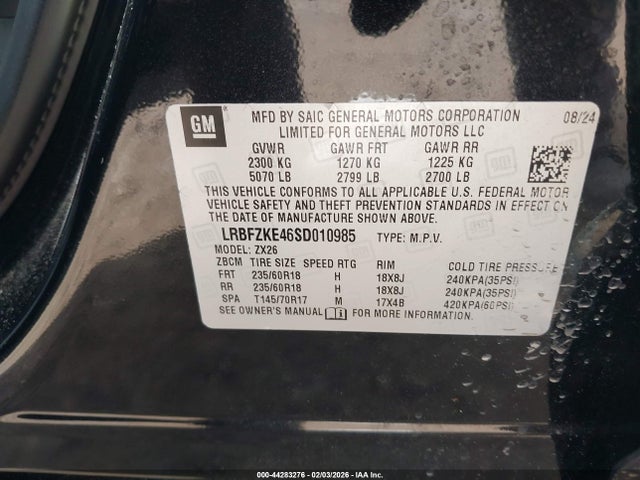 Продаж на аукціоні авто 2025 Buick Envision Preferred Awd, vin: LRBFZKE46SD010985, номер лоту: 44283276