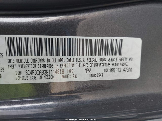 Dodge JOURNEY SE 2016 3C4PDCAB3GT114818 Image 9