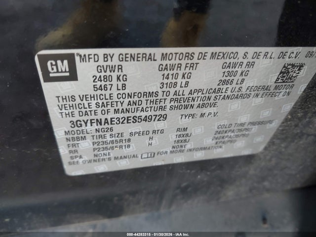 2014 CADILLAC SRX 3GYFNAE32ES549729 Photo 8