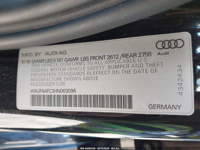 2017 AUDI A6 WAUF8AFC3HN063096 Photo 8