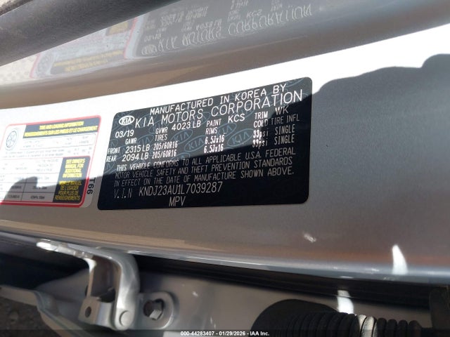 KNDJ23AU1L7039287 KIA SOUL S