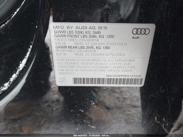 2015 AUDI Q5 WA1LFAFP0FA122926 Photo 8