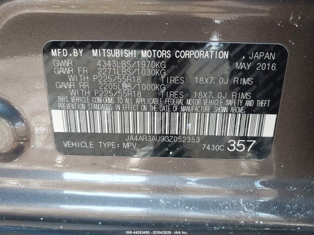 2016 MITSUBISHI OUTLANDER SPORT JA4AR3AU9GZ052353 Photo 8