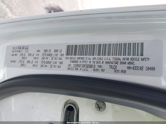 1C6RR6FG8FS658819 RAM 1500 Express